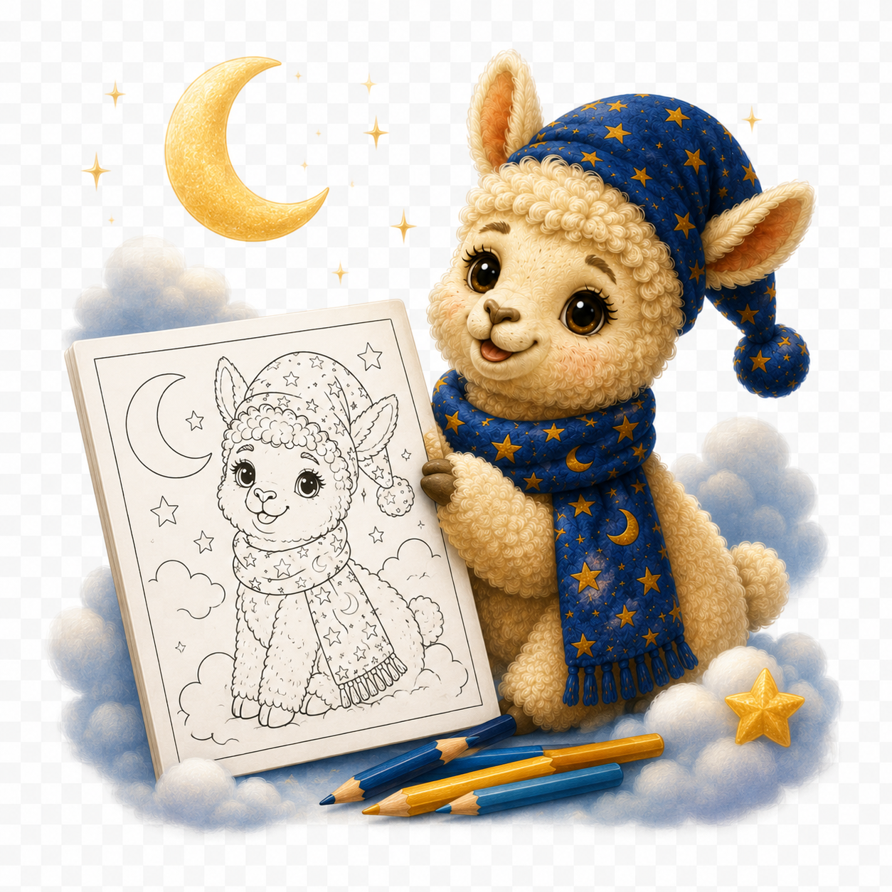 Journey to Dreamland Colouring Book